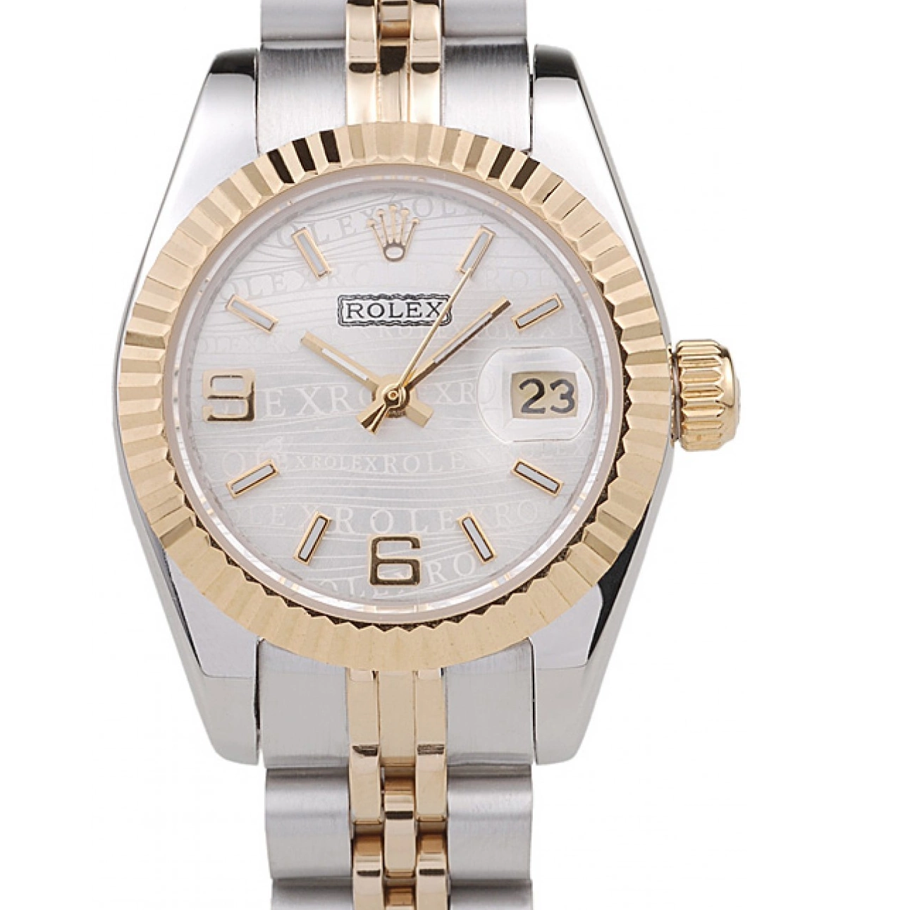 Aaa replica watch Stainless 98079 Tone Plated Rolex Datejust Two Steel Gold Yellow 0819